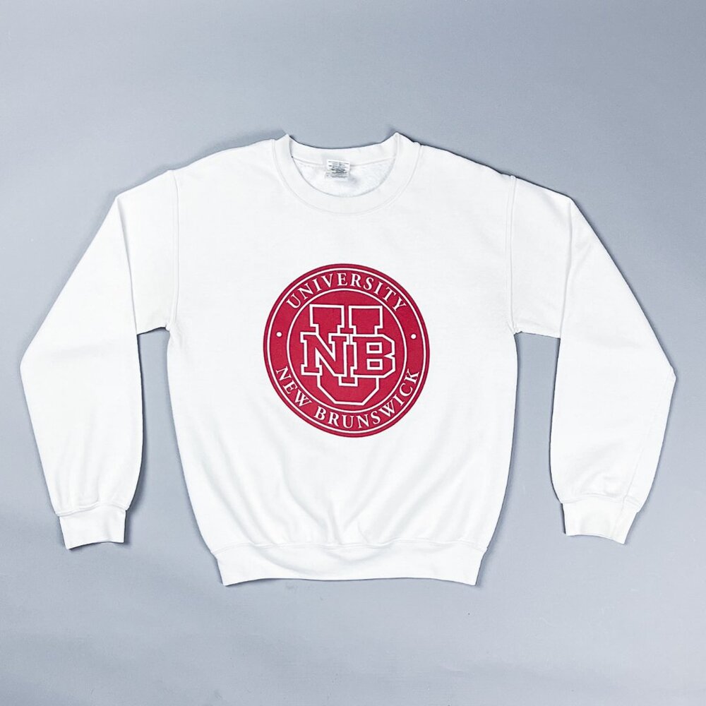 Collegiate Pullover Sweater | Vintage 90's University of New Brunswick' Fleece